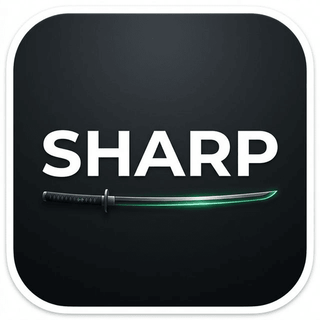 Sharp app icon
